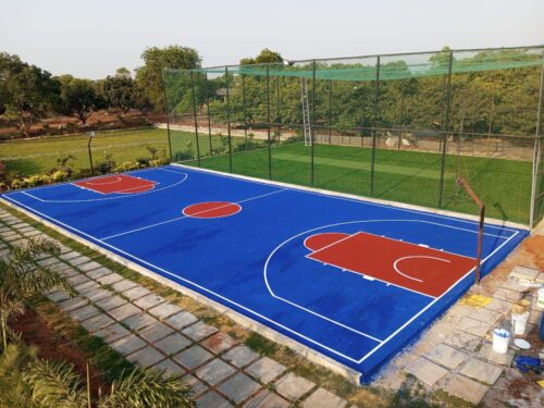 Sports flooring solutions in Pakistan for basketball courts, tennis courts, and multipurpose sports facilities